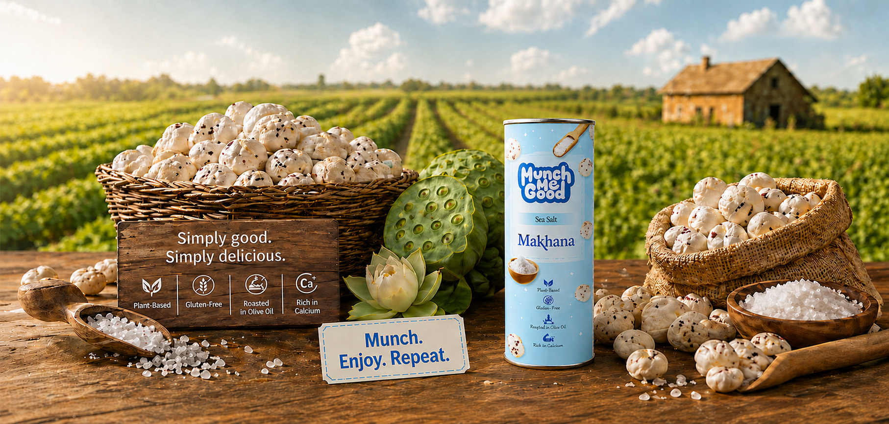 Munch Me Good Makhana Banner